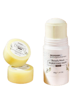 Tic mask white and yellow clay